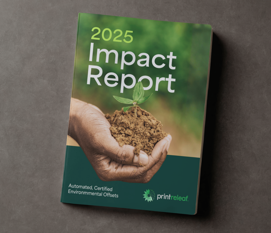 PrintReleaf 2025 Impact Report Cover