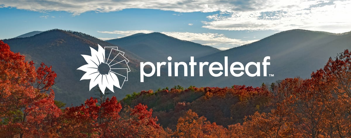 Fall Background PrintReleaf Logo