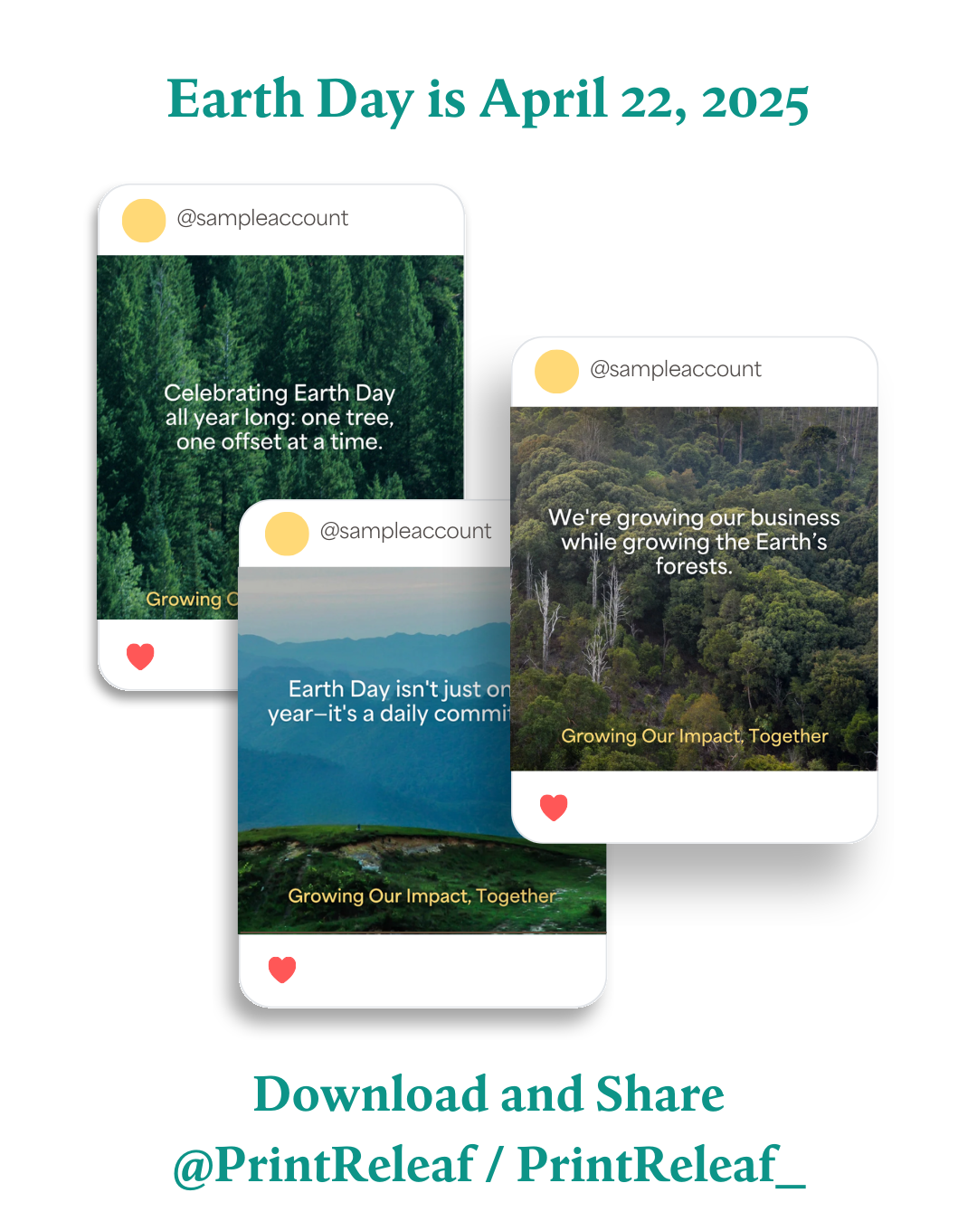 Earth Day Partner Graphics share