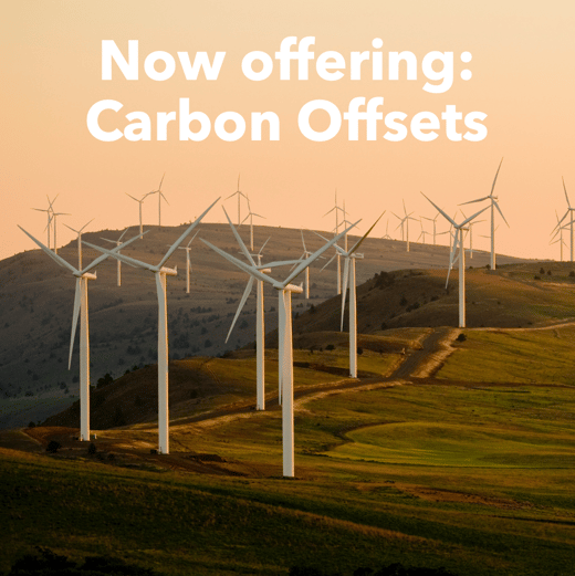 Now offering carbon offsets
